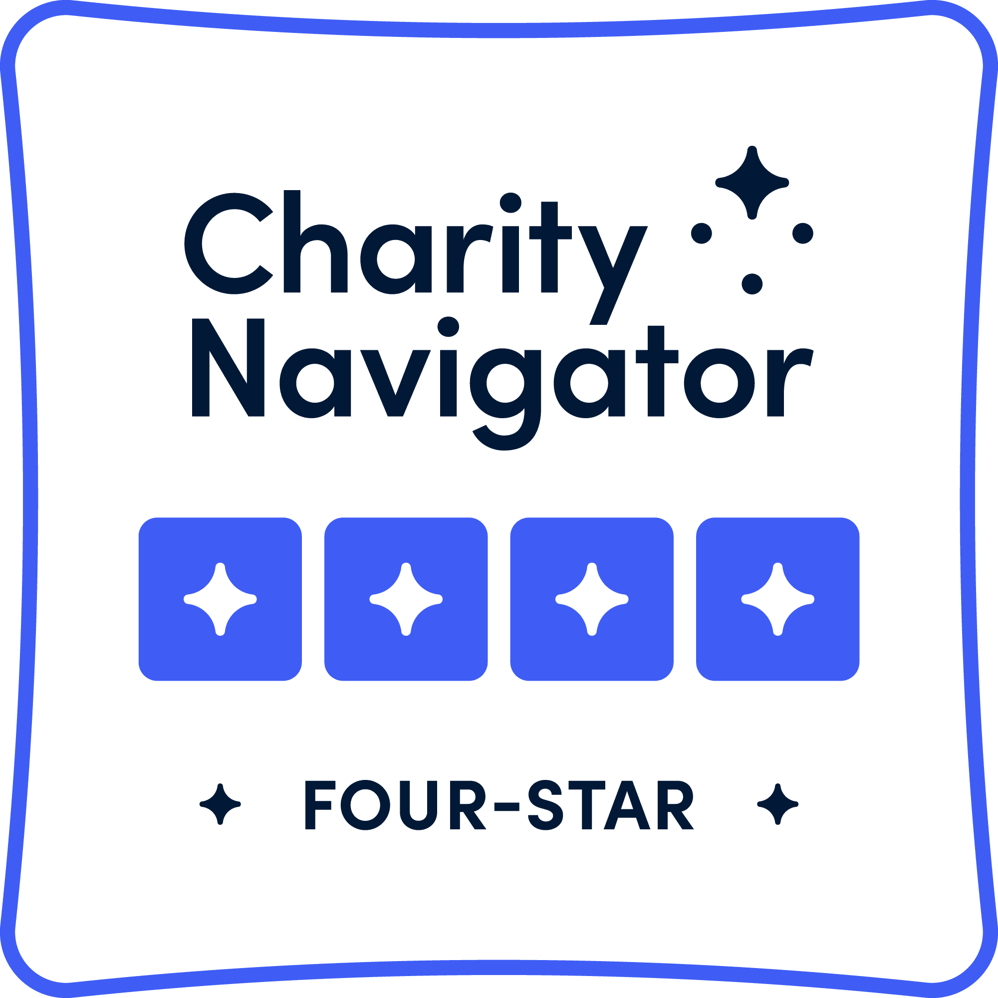 Four Star Rating Badge from Charity Navigator.