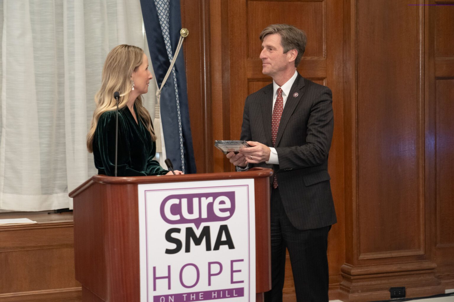 Hope on the Hill Dinner sponsored by Cure SMA, Washington, DC, Nov. 29, 2023.  Photo:  Jay Mallin