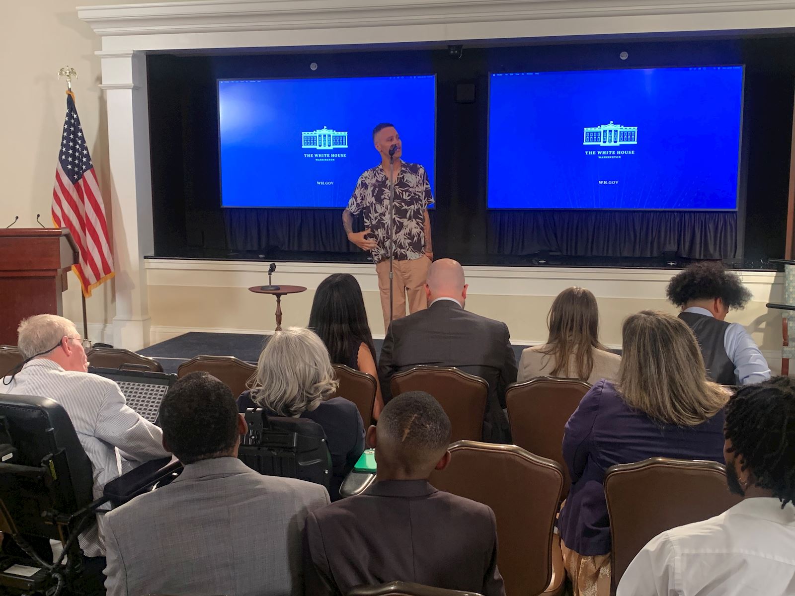 WH Disability Event5 SMA community member speaking at white house