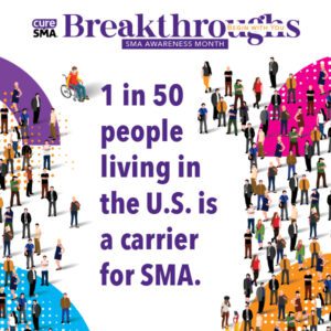 1 in 50 people living in the U.S. is a carrier for SMA.