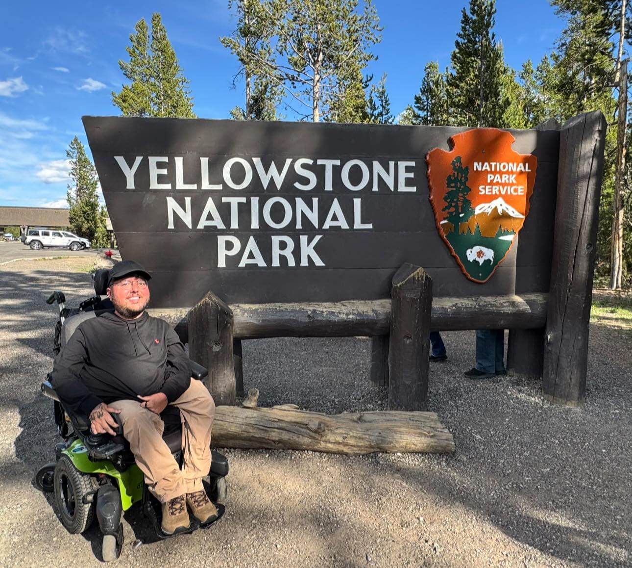 Cory at Yellowstone National Park