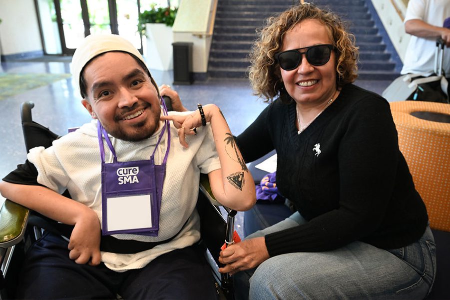 Man with Cure SMA and a woman