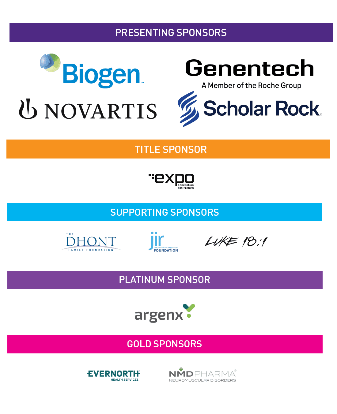 Annual Conference Sponsor Block